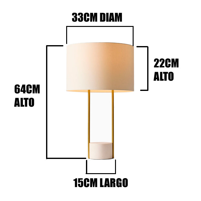 LÁMPARA DE MESA ZIGMA GOLD LED