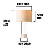 LÁMPARA DE MESA ZIGMA GOLD LED