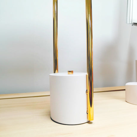 LÁMPARA DE MESA ZIGMA GOLD LED - SIN FOCO