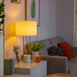 LÁMPARA DE MESA ZIGMA GOLD LED - SIN FOCO