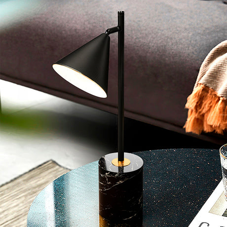 LÁMPARA DE MESA GENESIS BLACK LED - SIN FOCO