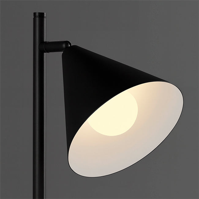 LÁMPARA DE MESA GENESIS BLACK LED + FOCO LED 12W LUZ BLANCA