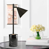 LÁMPARA DE MESA GENESIS BLACK LED + FOCO LED 12W LUZ BLANCA