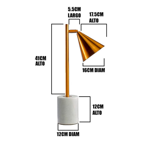 LÁMPARA DE MESA GENESIS GOLD LED