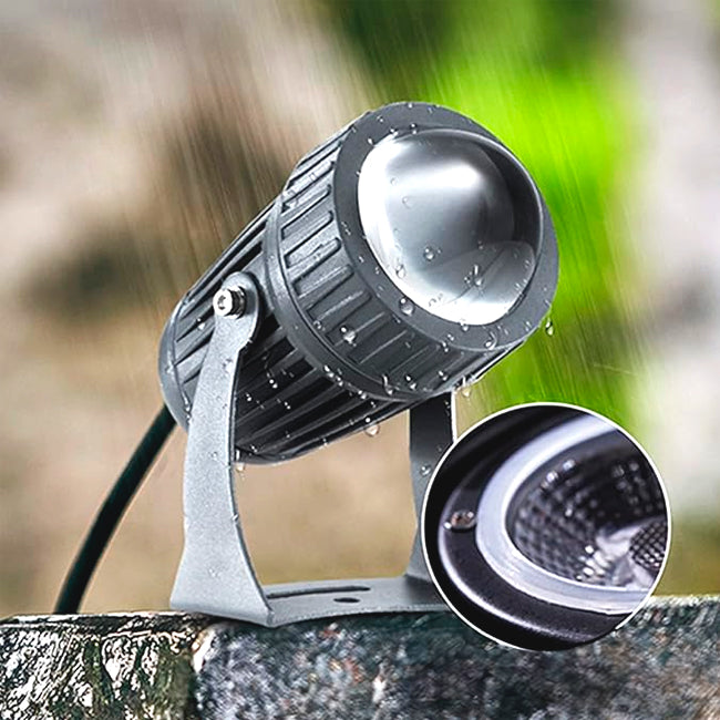 LÁMPARA DE EXTERIOR BENEDETTA BLACK LED 10W ÁNGULO CERRADO ALTA POTENCIALUZ CÁLIDA