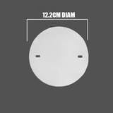 TAPA CIEGA CAJA OCTOGONAL DE METAL BLANCO