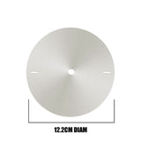 TAPA CIEGA CAJA OCTOGONAL DE METAL SATINADO CON HUECO