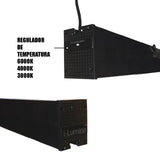 LÁMPARA COLGANTE TRICOLOR LUDOVICA BLACK LED