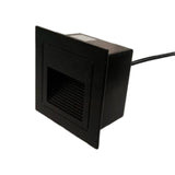 SPOT LUZ GUÍA DE PASO DE ESCALERA LED 3W ASIMETRICA NEGRO LUZ CÁLIDA