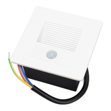 SPOT LUZ GUÍA DE PASO DE ESCALERA LED 3W SIMETRICA BLANCO CON SENSOR DE MOVIMIENTO LUZ CÁLIDA