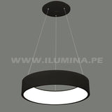 LÁMPARA COLGANTE DORIANA BLACK LED + CONTROL REMOTO