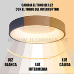 LÁMPARA DE TECHO DORINA LED BLACK 45W + CONTROL REMOTO