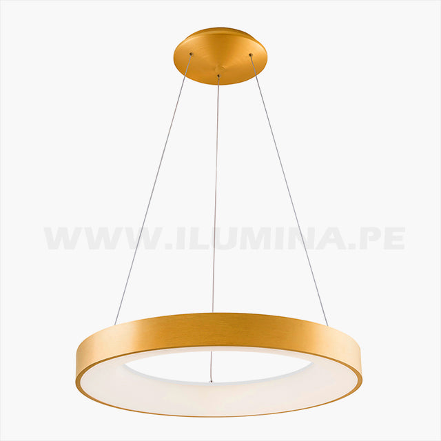 LÁMPARA COLGANTE DORIANA GOLD LED + CONTROL REMOTO