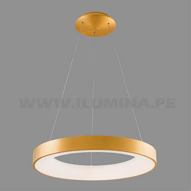 LÁMPARA COLGANTE DORIANA GOLD LED + CONTROL REMOTO