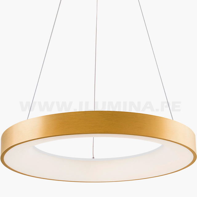 LÁMPARA COLGANTE DORIANA GOLD LED + CONTROL REMOTO