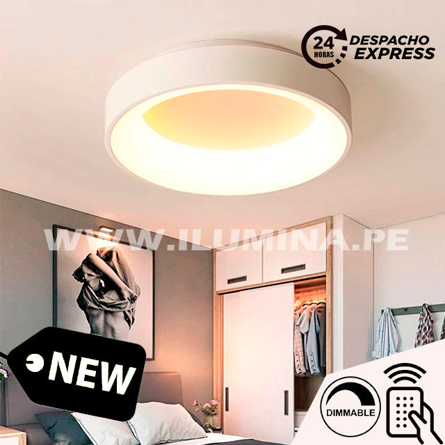 LÁMPARA DE TECHO DORINA LED WHITE 45W + CONTROL REMOTO