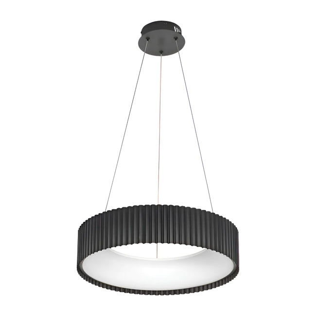 LÁMPARA COLGANTE BARBARA LED BLACK 56W  + CONTROL REMOTO
