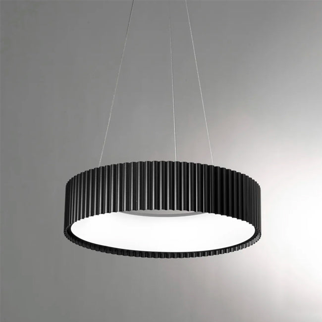 LÁMPARA COLGANTE BARBARA LED BLACK 56W  + CONTROL REMOTO