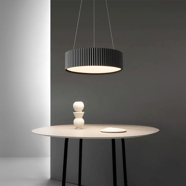 LÁMPARA COLGANTE BARBARA LED BLACK 56W  + CONTROL REMOTO