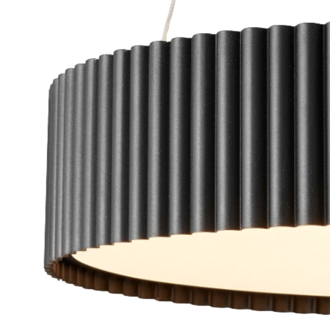 LÁMPARA COLGANTE BARBARA LED BLACK 56W  + CONTROL REMOTO