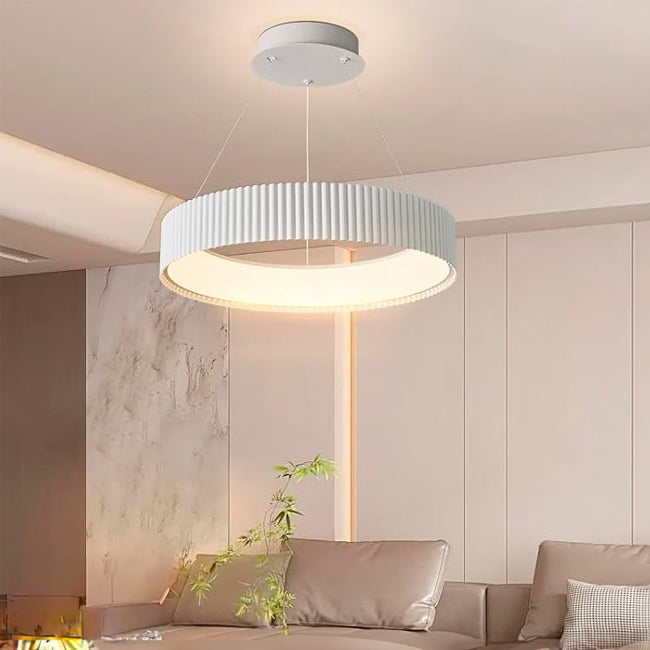 LÁMPARA COLGANTE BARBARA LED WHITE 56W  + CONTROL REMOTO