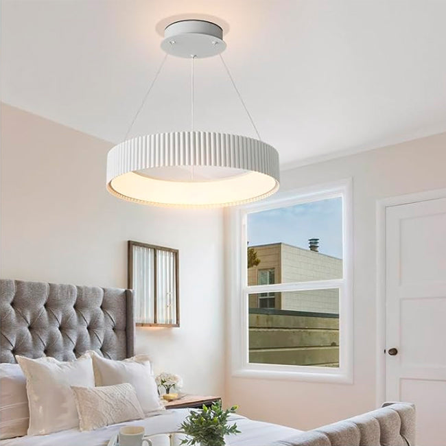 LÁMPARA COLGANTE BARBARA LED WHITE 56W  + CONTROL REMOTO