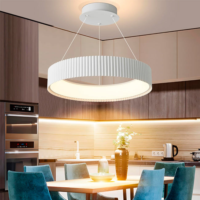 LÁMPARA COLGANTE BARBARA LED WHITE 56W  + CONTROL REMOTO