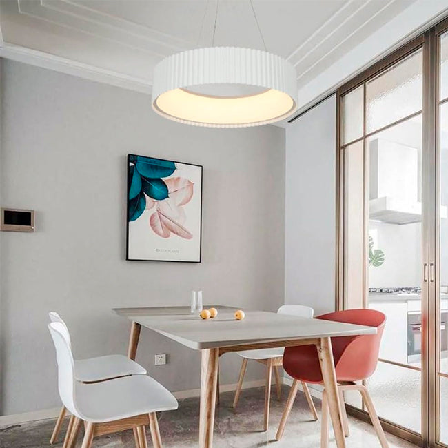 LÁMPARA COLGANTE BARBARA LED WHITE 56W  + CONTROL REMOTO