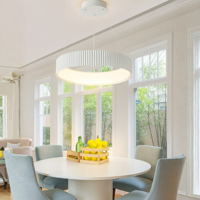 LÁMPARA COLGANTE BARBARA LED WHITE 56W  + CONTROL REMOTO