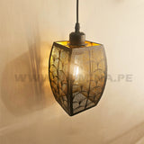 LÁMPARA COLGANTE ALUMINIO MINERVA BLACK AND GOLD LED ECOLAMPS