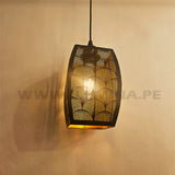 LÁMPARA COLGANTE ALUMINIO MINERVA BLACK AND GOLD LED ECOLAMPS