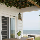 LÁMPARA COLGANTE ALUMINIO SERENA BLACK AND GOLD – SIN FOCO