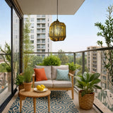 LÁMPARA COLGANTE ALUMINIO ROBERTA BLACK AND GOLD + FOCO LED TRANSPARENTE A60 4W LUZ CÁLIDA