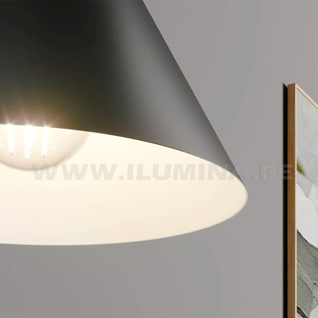 LÁMPARA COLGANTE ALUMINIO EMILIA BLACK LED