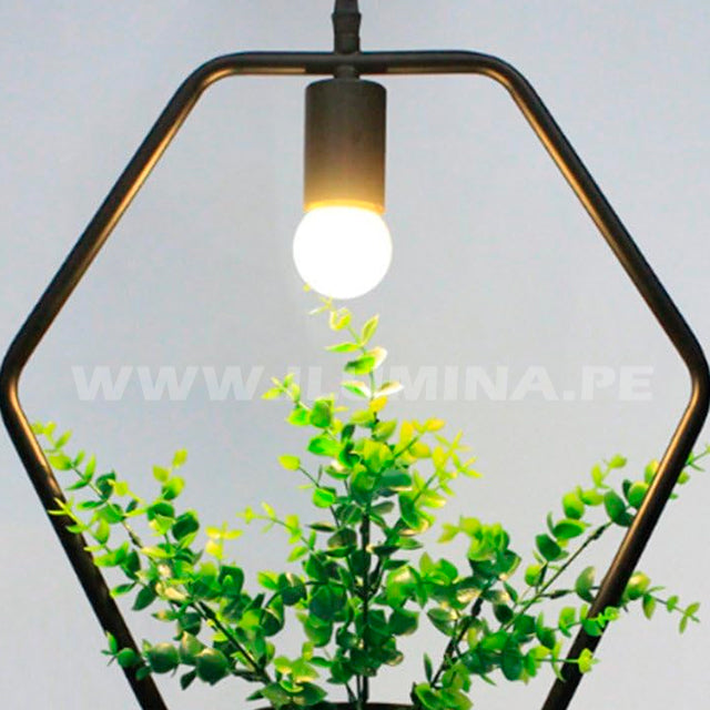 LÁMPARA COLGANTE AMELIA BLACK LED ECOLAMPS