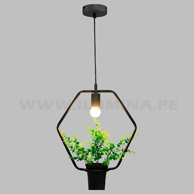 LÁMPARA COLGANTE AMELIA BLACK LED ECOLAMPS