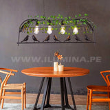 LÁMPARA COLGANTE ANGELINA BIRD BLACK LED ECOLAMPS