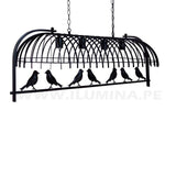 LÁMPARA COLGANTE ANGELINA BIRD BLACK LED ECOLAMPS