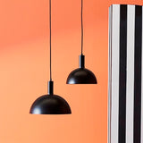 LÁMPARA COLGANTE ALUMINIO BETANIA BLACK LED / SIN FOCO