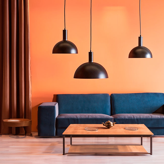 LÁMPARA COLGANTE ALUMINIO BETANIA BLACK LED / SIN FOCO