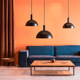 LÁMPARA COLGANTE ALUMINIO BETANIA BLACK LED / SIN FOCO