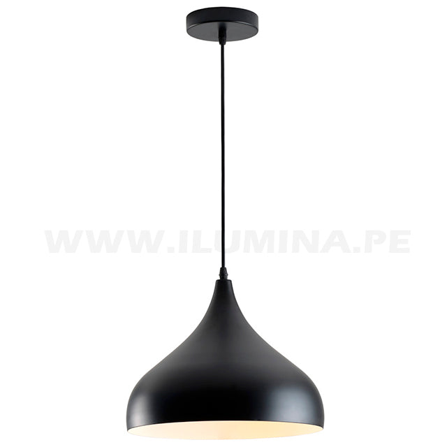 LÁMPARA COLGANTE ALUMINIO MODERNA BLACK LED ECOLAMPS