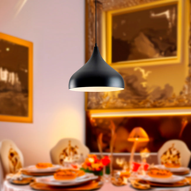 LÁMPARA COLGANTE ALUMINIO MODERNA BLACK LED ECOLAMPS