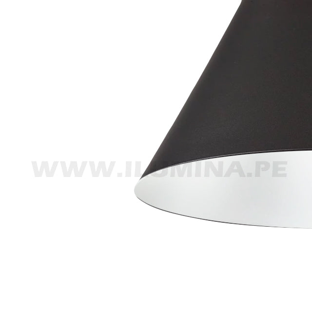 LÁMPARA COLGANTE ALUMINIO NICOLA BLACK LED