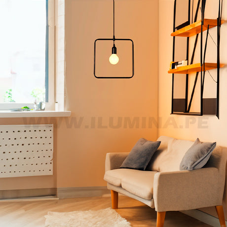 LÁMPARA COLGANTE LORENA BLACK - SIN FOCO