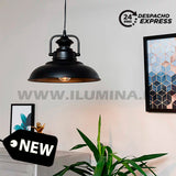 LÁMPARA COLGANTE ALUMINIO ANABEL BLACK LED