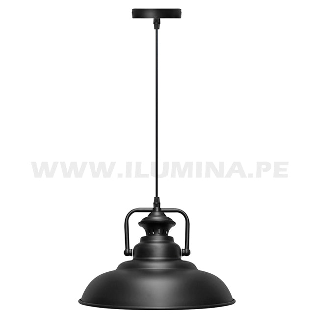 LÁMPARA COLGANTE ALUMINIO ANABEL BLACK LED