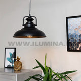 LÁMPARA COLGANTE ALUMINIO ANABEL BLACK LED