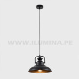 LÁMPARA COLGANTE ALUMINIO ANABEL BLACK LED