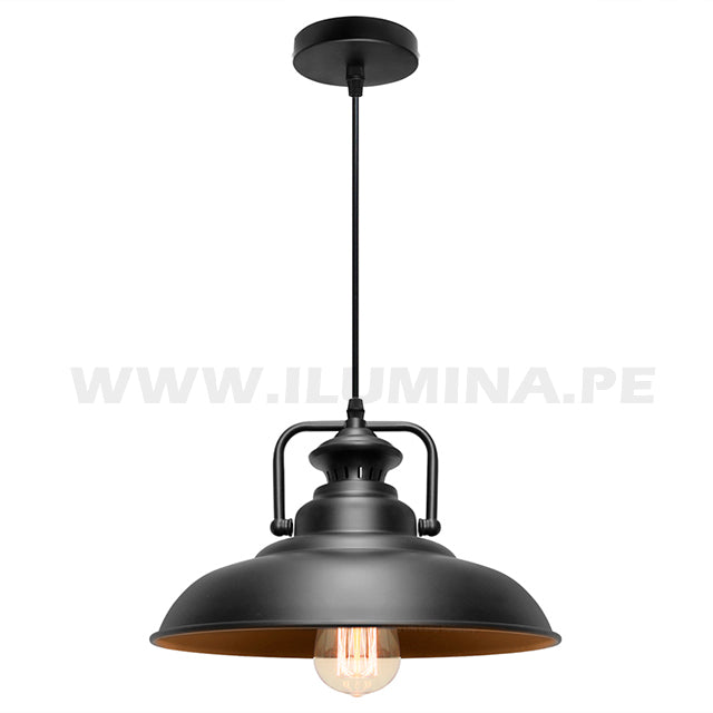 LÁMPARA COLGANTE ALUMINIO ANABEL BLACK LED